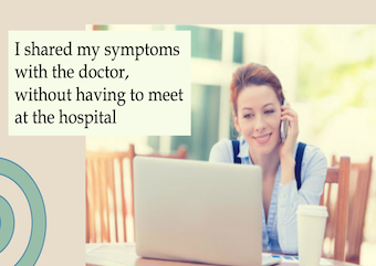Share your symptoms with your doctor, anytime and anywhere!