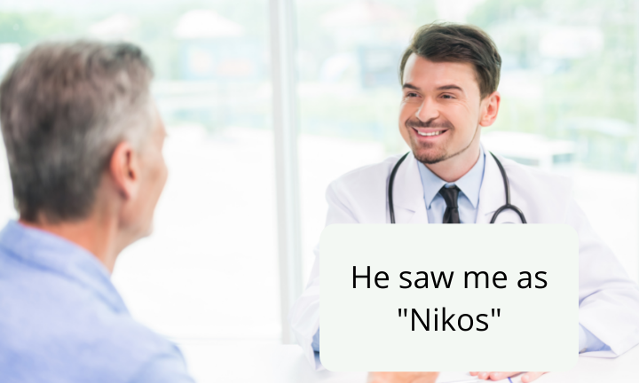 My doctor calls me by my first name